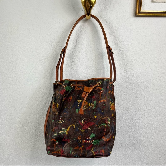 Piero Guidi Handbags - Piero Guidi Magic Circus 'Sophia' Leather Bucket Drawstring Bag